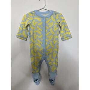 Cat & Jack Baby Banana Snap Close Adaptive Design Sleeper 0-3M NEW Mitten Cuffs